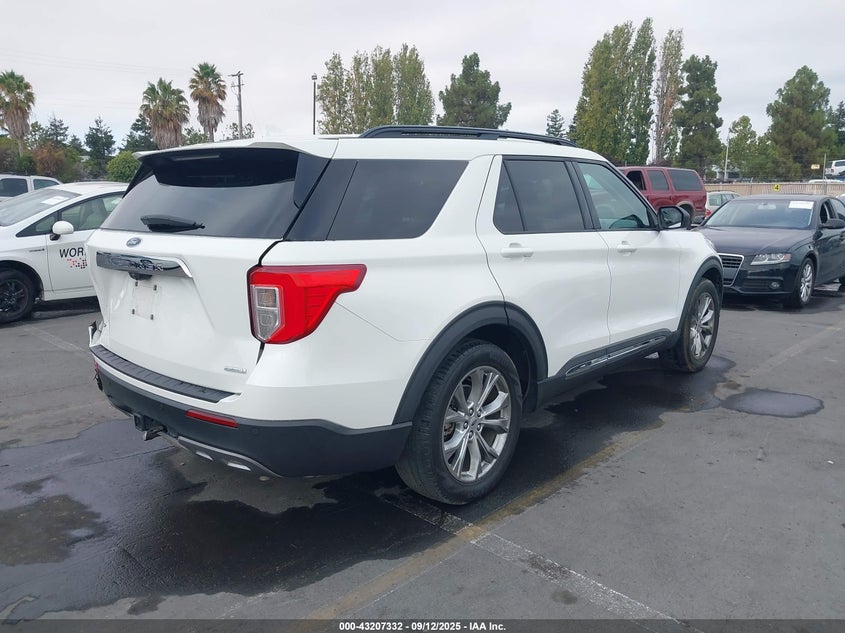 2020 Ford Explorer 2.3 Xlt White Lot 111043207332 Vin 1FMSK7DH7LGC31416