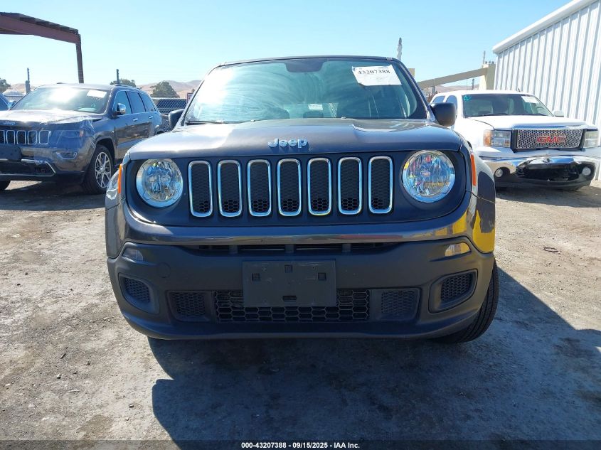 2018 Jeep Renegade Sport 4X4 VIN: ZACCJBAB1JPJ44431 Lot: 43207388