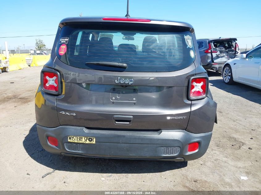 2018 Jeep Renegade Sport 4X4 VIN: ZACCJBAB1JPJ44431 Lot: 43207388
