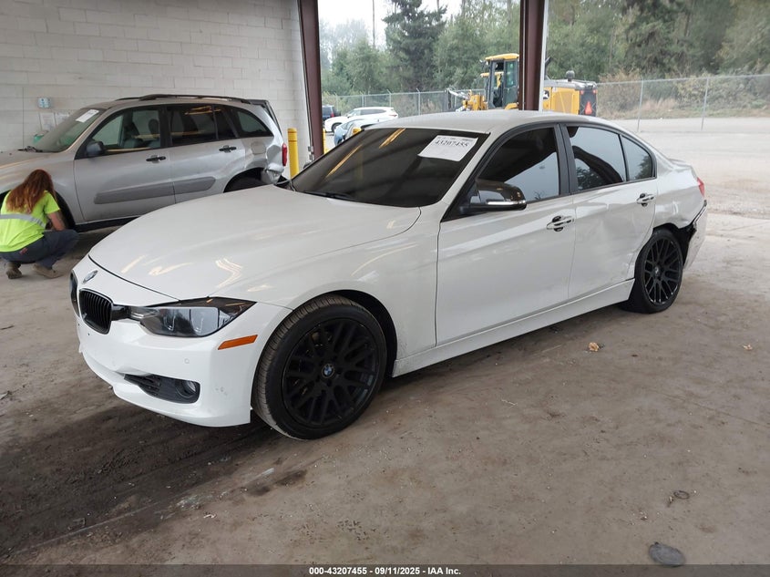 2014 BMW 328I white sedan gasoline WBA3C1C57EK117469 photo #3