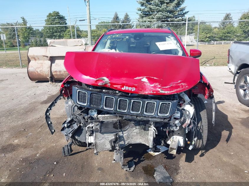 2021 Jeep Compass Limited 4X4 VIN: 3C4NJDCBXMT527592 Lot: 43207476