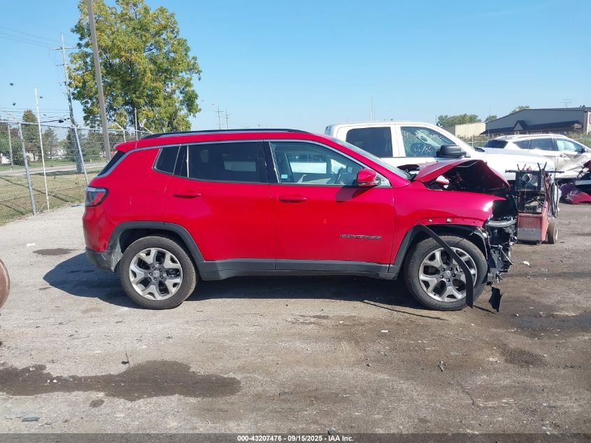2021 Jeep Compass Limited 4X4 VIN: 3C4NJDCBXMT527592 Lot: 43207476