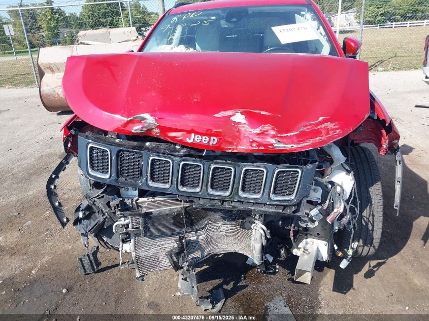 2021 Jeep Compass Limited 4X4 VIN: 3C4NJDCBXMT527592 Lot: 43207476