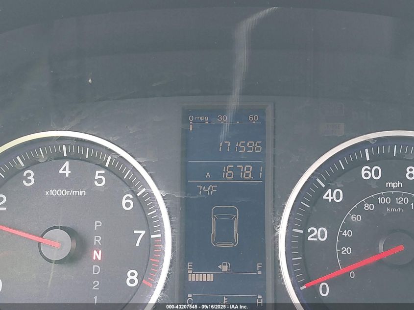 2010 Honda Cr-V Ex-L VIN: 5J6RE4H78AL037633 Lot: 43207545