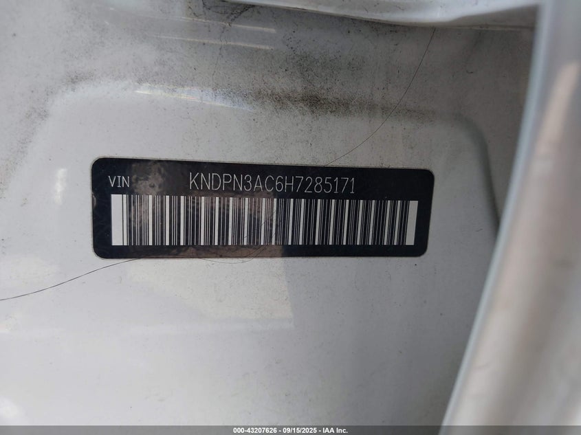 2017 KIA SPORTAGE EX KNDPN3AC6H7285171