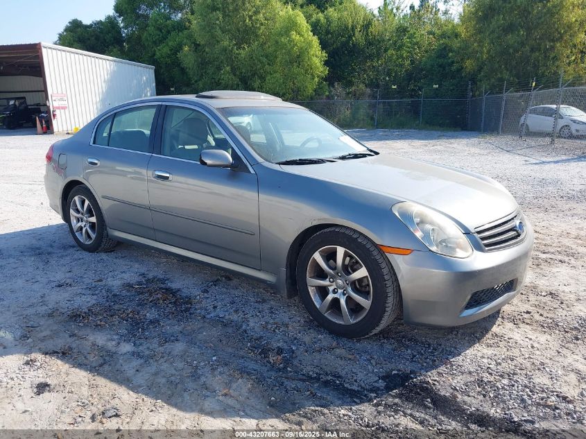 2006 Infiniti G35 VIN: JNKCV51EX6M507400 Lot: 43207663