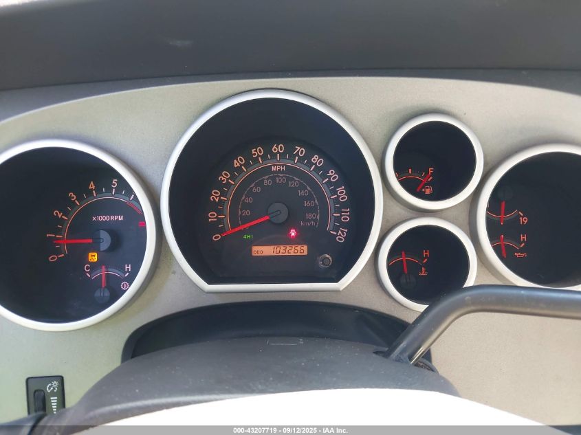 2010 Toyota Tundra Grade 5.7L V8 VIN: 5TFUW5F11AX110223 Lot: 43207719