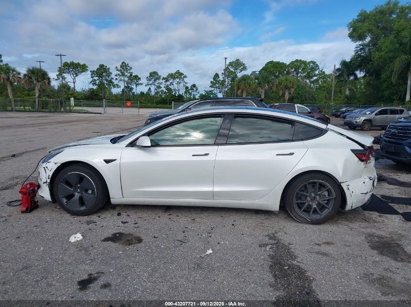 2022 Tesla Model 3 Long Range Dual Motor All-Wheel Drive VIN: 5YJ3E1EB0NF351174 Lot: 43207721