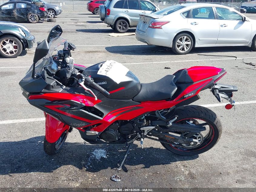 2025 Kawasaki Ex500 A/B VIN: ML5EXGJ10SDA61827 Lot: 43207946