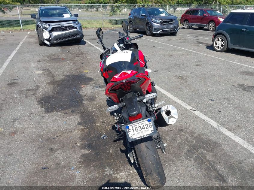 2025 Kawasaki Ex500 A/B VIN: ML5EXGJ10SDA61827 Lot: 43207946