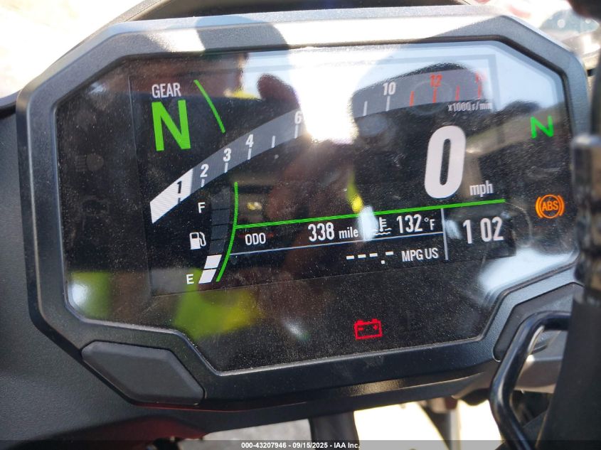 2025 Kawasaki Ex500 A/B VIN: ML5EXGJ10SDA61827 Lot: 43207946