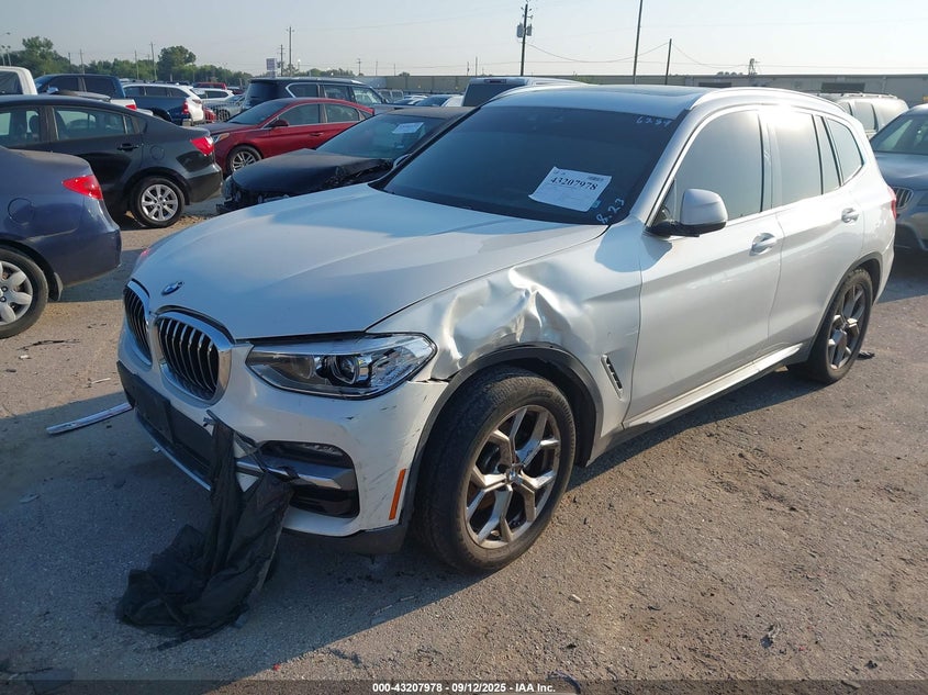 Vin: 5uxty3c00l9c46289, lot: 43702435, bmw x3 sdrive30i 20202