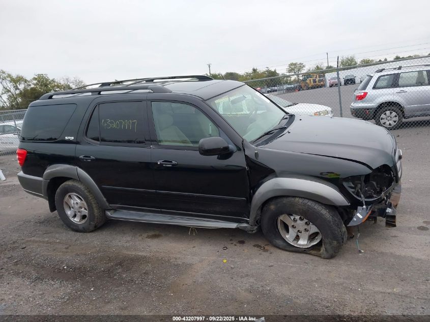 2003 Toyota Sequoia Sr5 V8 VIN: 5TDBT44AX3S166960 Lot: 43207997