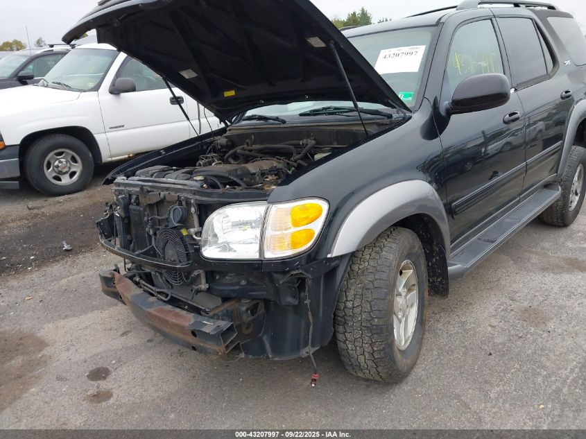 2003 Toyota Sequoia Sr5 V8 VIN: 5TDBT44AX3S166960 Lot: 43207997