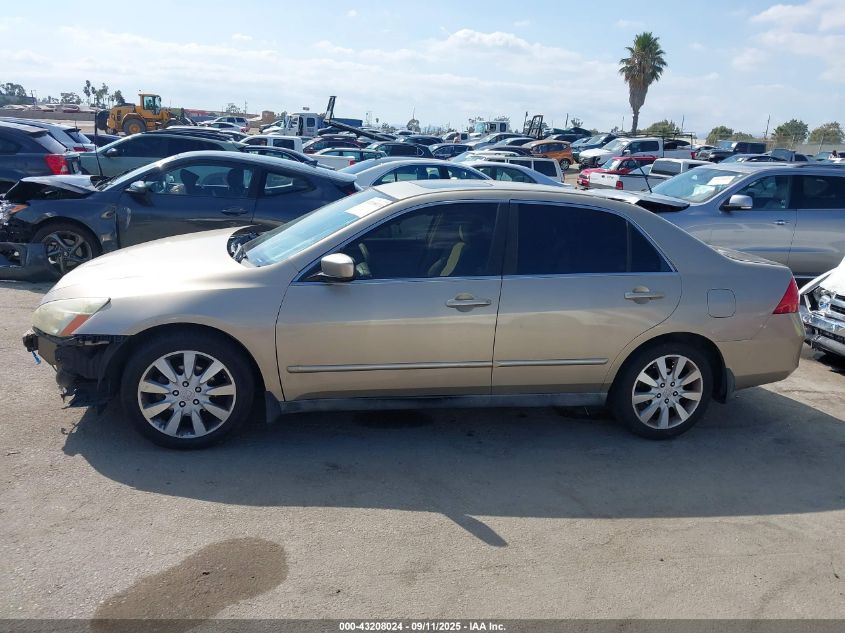 2006 Honda Accord 3.0 Lx VIN: 1HGCM66396A036683 Lot: 43208024