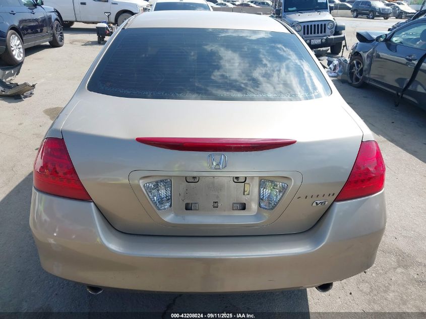 2006 Honda Accord 3.0 Lx VIN: 1HGCM66396A036683 Lot: 43208024