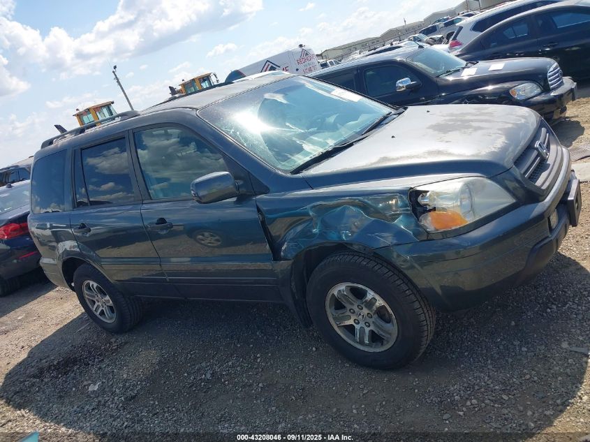 2004 Honda Pilot Ex-L VIN: 5FNYF18514B006792 Lot: 43208046