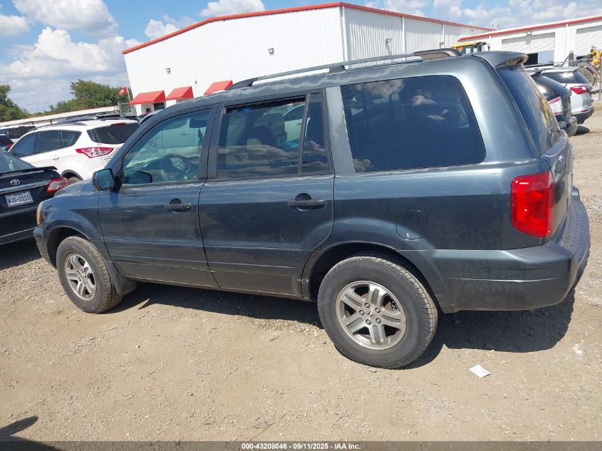 2004 Honda Pilot Ex-L VIN: 5FNYF18514B006792 Lot: 43208046