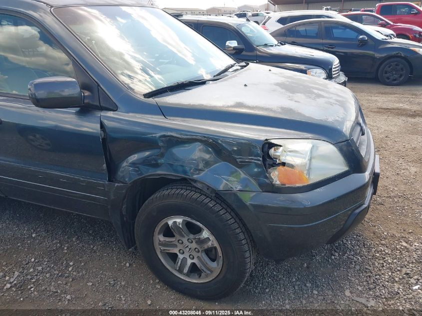 2004 Honda Pilot Ex-L VIN: 5FNYF18514B006792 Lot: 43208046