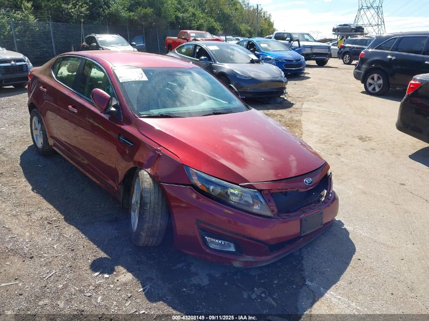 2014 Kia Optima Lx VIN: 5XXGM4A72EG272691 Lot: 43208149