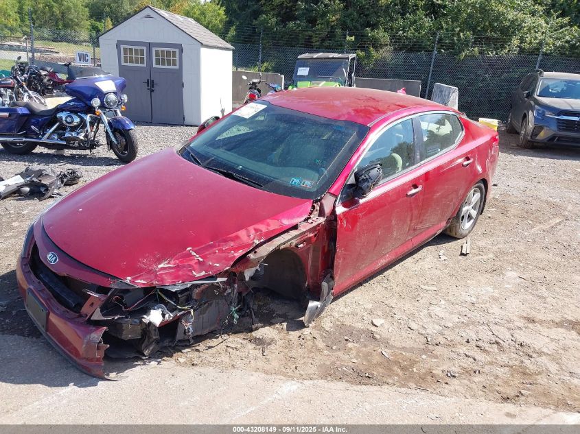 2014 Kia Optima Lx VIN: 5XXGM4A72EG272691 Lot: 43208149