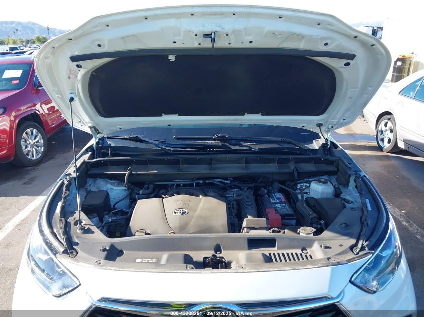 2022 Toyota Highlander Platinum VIN: 5TDFZRAH5NS111835 Lot: 43208261