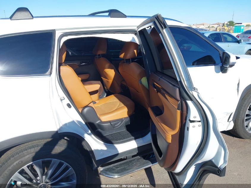 2022 Toyota Highlander Platinum VIN: 5TDFZRAH5NS111835 Lot: 43208261