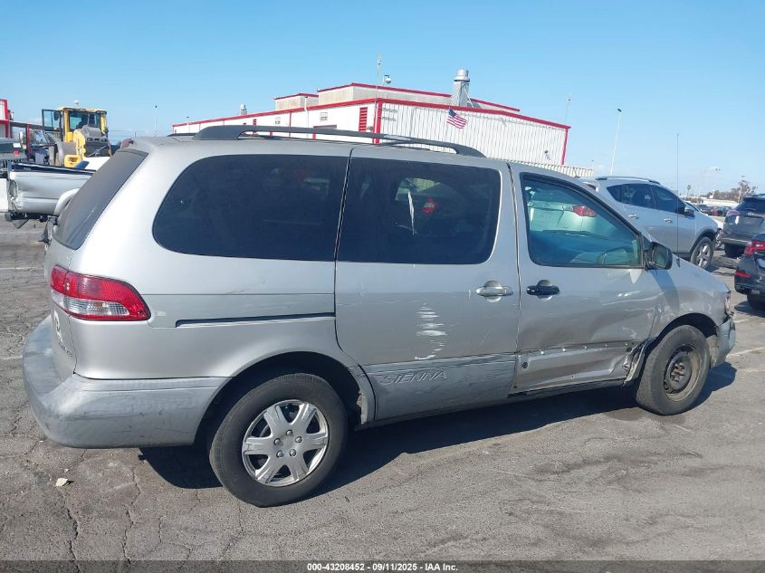 2002 Toyota Sienna Ce VIN: 4T3ZF19C02U490088 Lot: 43208452