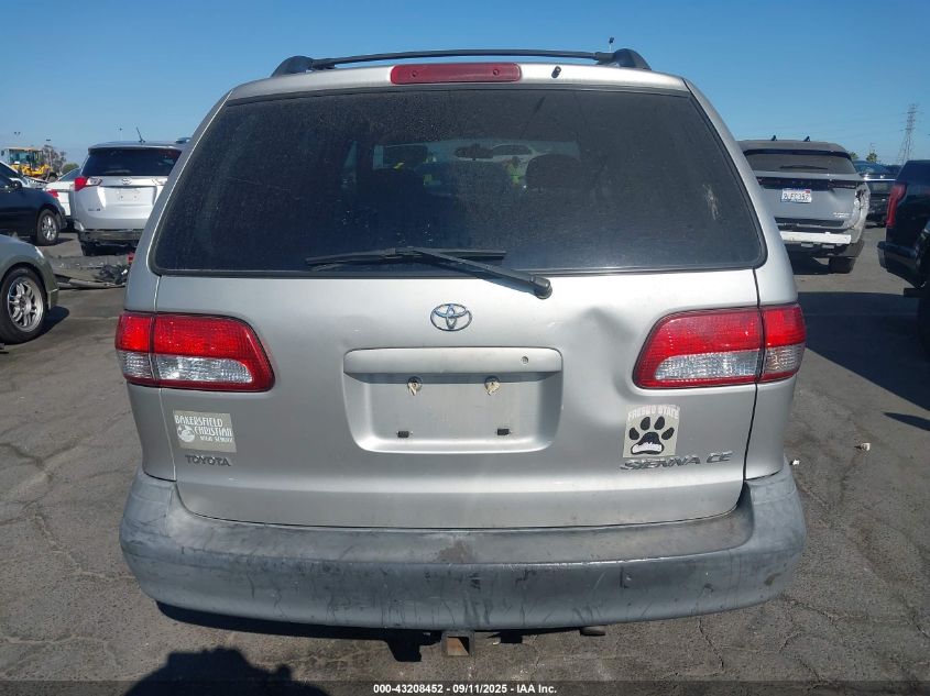2002 Toyota Sienna Ce VIN: 4T3ZF19C02U490088 Lot: 43208452