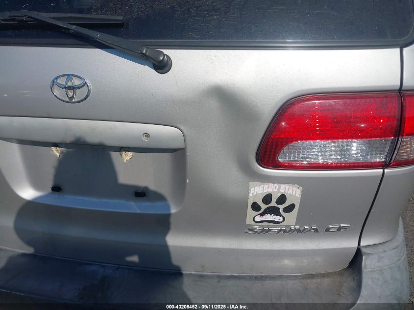 2002 Toyota Sienna Ce VIN: 4T3ZF19C02U490088 Lot: 43208452