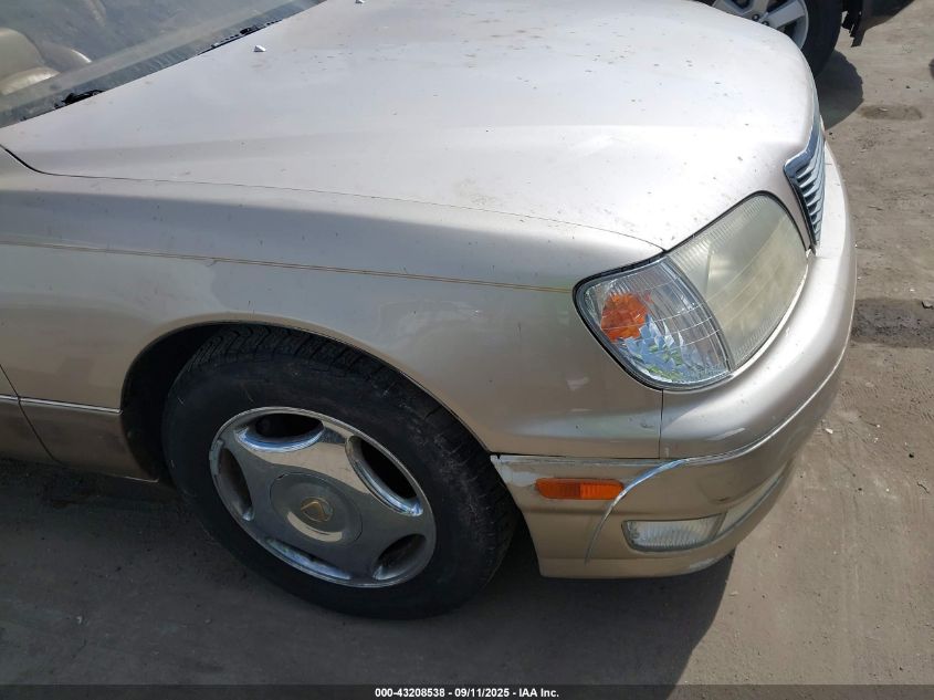 1998 Lexus Ls 400 400 VIN: JT8BH28F3W0131582 Lot: 43208538