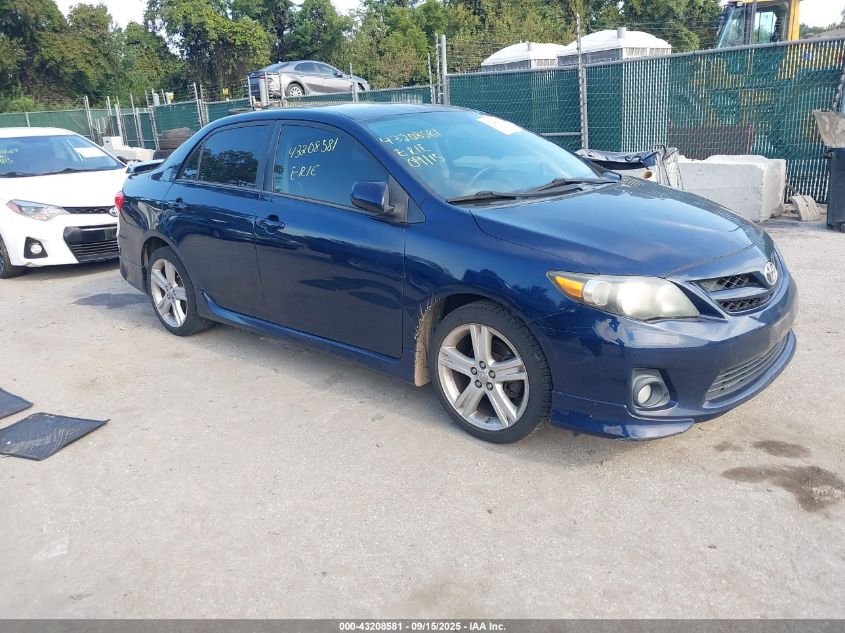 2013 Toyota Corolla S/Le blue sedan gasoline 2T1BU4EE6DC104027 photo #1