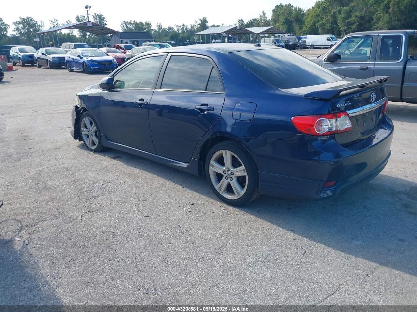 2013 Toyota Corolla S/Le blue sedan gasoline 2T1BU4EE6DC104027 photo #4