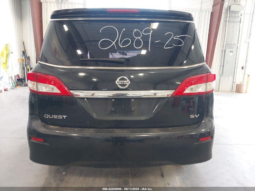 2015 Nissan Quest Platinum/S/Sl/Sv VIN: JN8AE2KP2F9125327 Lot: 43208598