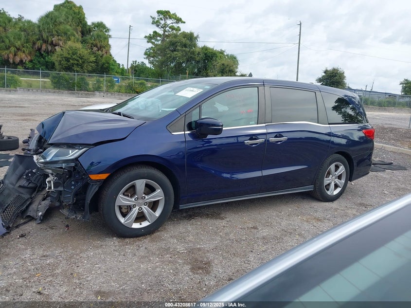 2019 Honda Odyssey Ex-L VIN: 5FNRL6H77KB012816 Lot: 43208617