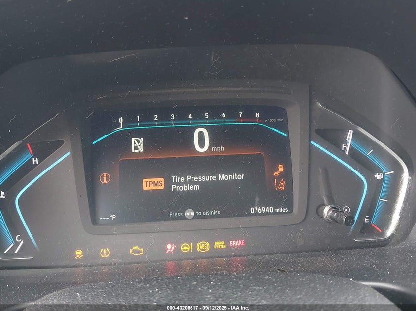 2019 Honda Odyssey Ex-L VIN: 5FNRL6H77KB012816 Lot: 43208617