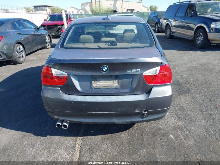 2007 BMW 328I VIN: WBAVA33557KX78544 Lot: 43208631