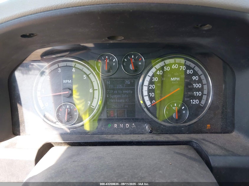 2009 Dodge Ram 1500 Slt/Sport/Trx VIN: 1D3HB18T49S754044 Lot: 43208635