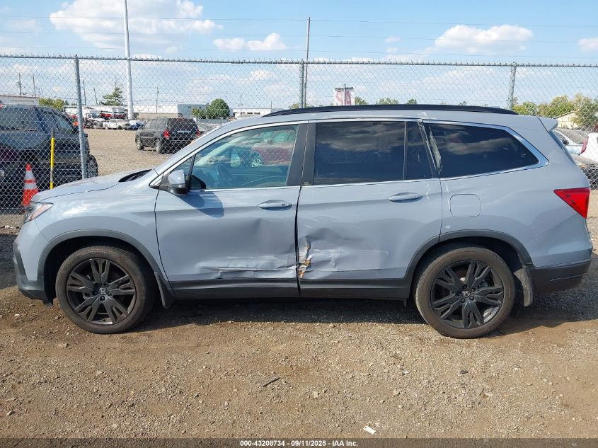 2022 Honda Pilot 2Wd Special Edition VIN: 5FNYF5H22NB032767 Lot: 43208734