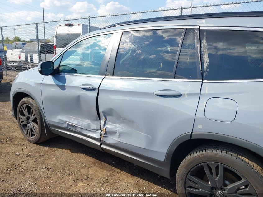 2022 Honda Pilot 2Wd Special Edition VIN: 5FNYF5H22NB032767 Lot: 43208734