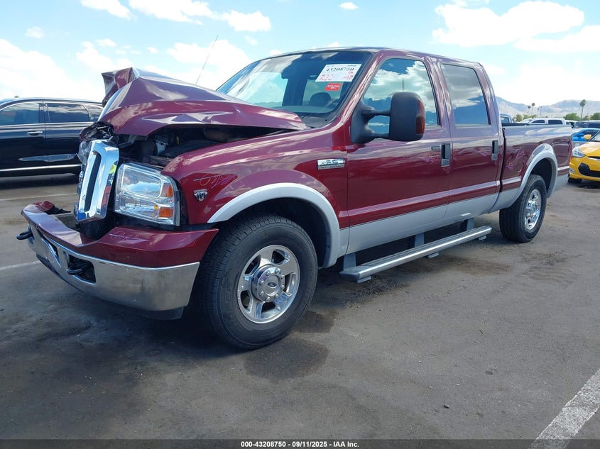 2006 Ford F-250 Lariat/Xl/Xlt brown truck gasoline 1FTSW20Y66EA00816 photo #3