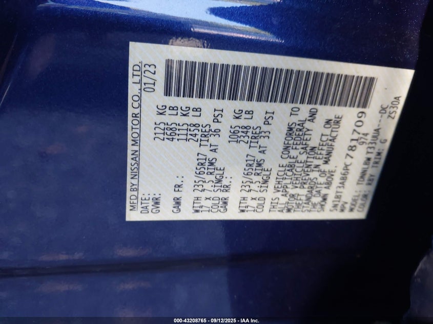 2023 NISSAN ROGUE S INTELLIGENT AWD - 5N1BT3AB6PC781709