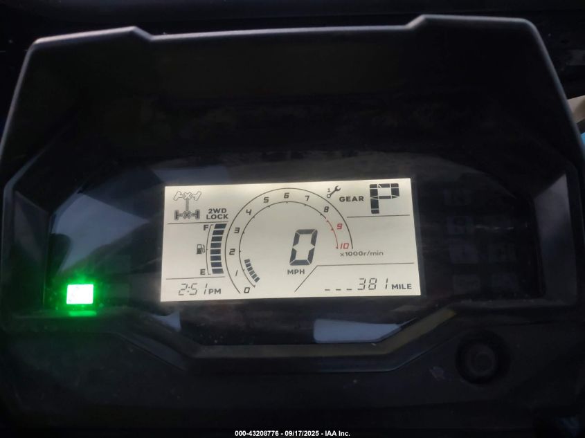 2023 Honda Sxs1000 S2R VIN: 1HFVE0572P4400700 Lot: 43208776