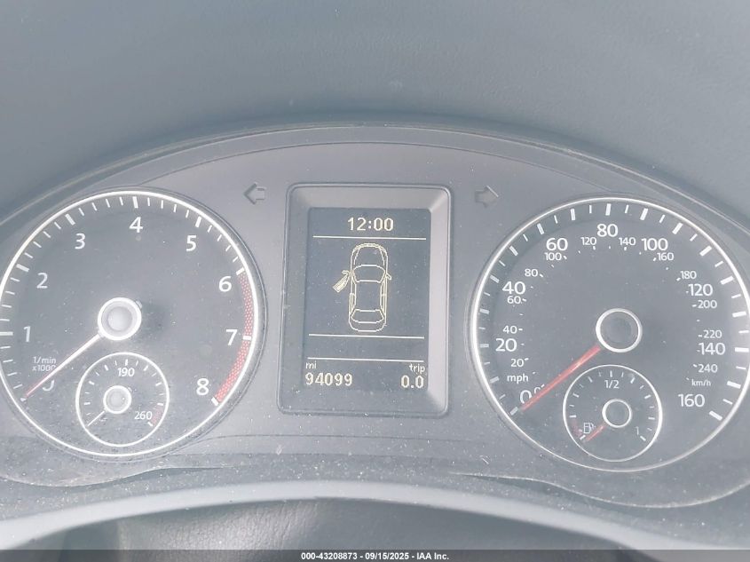 2013 Volkswagen Eos Komfort VIN: WVWBW8AH0DV009364 Lot: 43208873