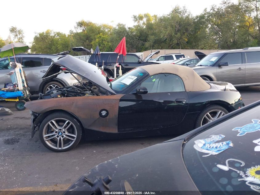 2008 BMW Z4 3.0I VIN: 4USBU33598LW61259 Lot: 43208888