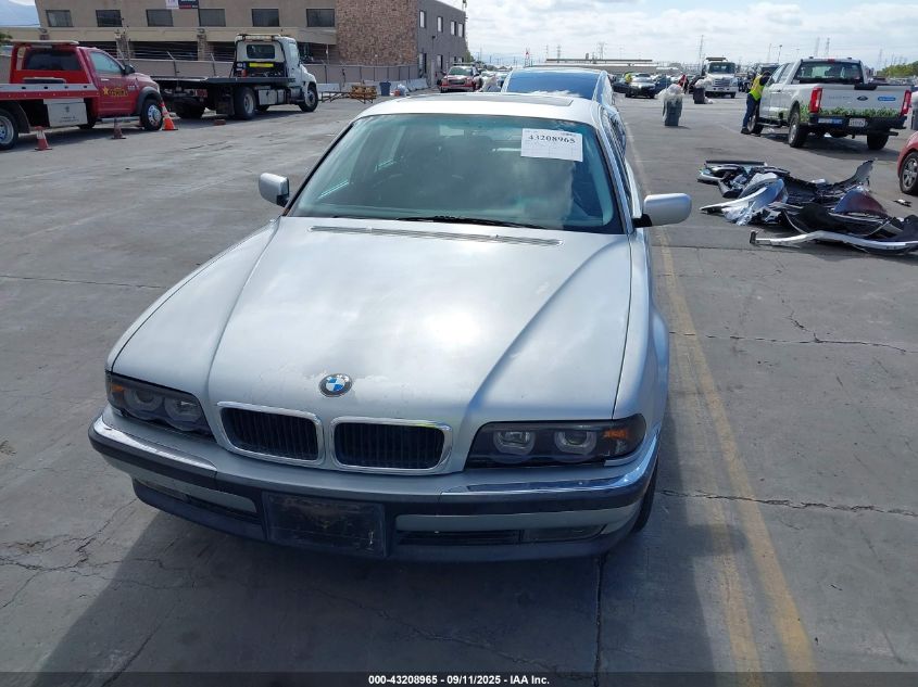 1998 BMW 740Il VIN: WBAGJ832XWDM22461 Lot: 43208965