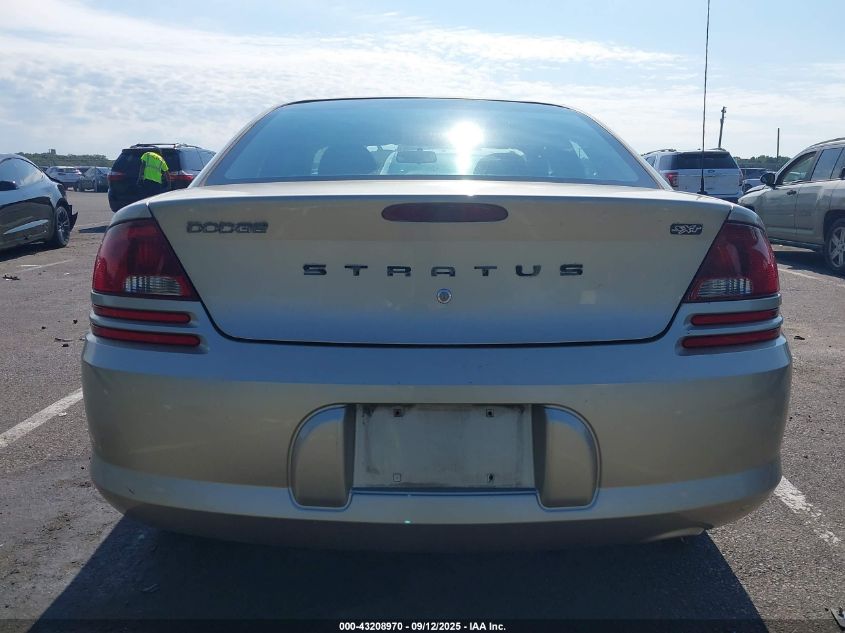 2006 Dodge Stratus Sxt VIN: 1B3EL46X86N117430 Lot: 43208970