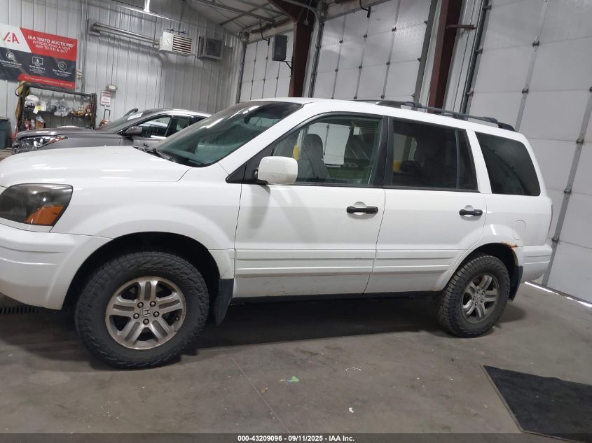 2004 Honda Pilot Ex-L VIN: 2HKYF18504H540156 Lot: 43209096
