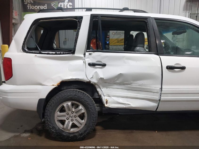 2004 Honda Pilot Ex-L VIN: 2HKYF18504H540156 Lot: 43209096