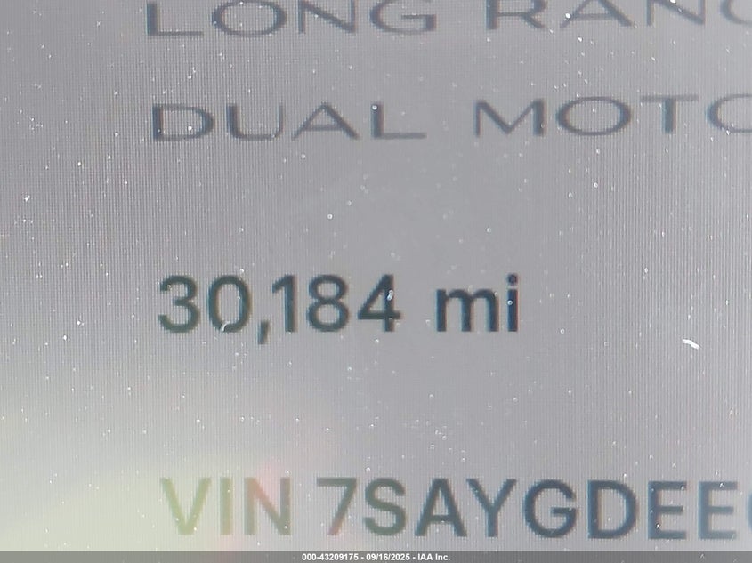 2023 Tesla Model Y Awd/Long Range Dual Motor All-Wheel Drive VIN: 7SAYGDEE6PA093872 Lot: 43209175